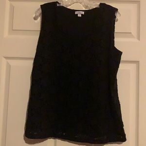 Croft and Barrow Sleeveless Lace Top